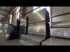 ভারী দায়িত্ব ওয়াল মাউন্ট সিলভার ইস্পাত তারের ট্রাউ ক্যাবল ট্রে কাস্টমাইজযোগ্য উচ্চতা