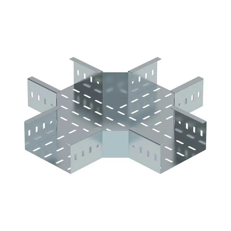 দেওয়াল-মাউন্ট এবং মেঝে-মাউন্ট ইনস্টলেশনের জন্য সলিড & ছিদ্রযুক্ত নীচের সাথে গ্যালভানাইজড ক্যাবল ট্রে